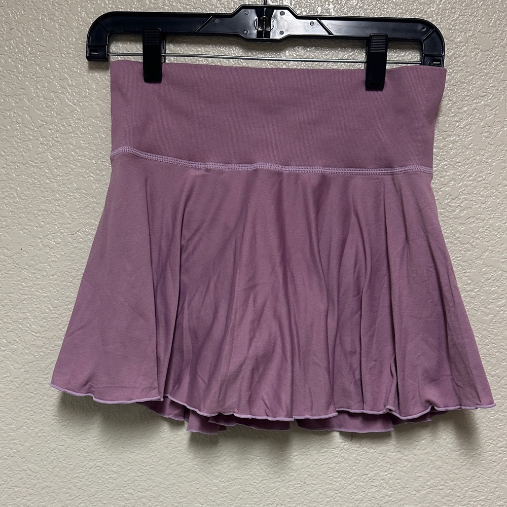 OQQ Women's Lavender Purple Flared Skirt/Skort XL Ballet Golf Tennis w/Pocket